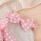 Baby Girl Plaid Romper | Long Sleeve Cotton Jumpsuit