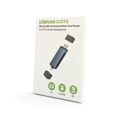 Cf Card Reader SD Car USB Three-in-one