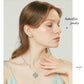 Butterfly & Heart Necklace for Women – Elegant Copper Pendant Chain