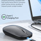 Ultra-Slim Wireless Mouse – Bluetooth & 2.4G Dual Mode | Rechargeable or Battery-Powered | 7 Colors