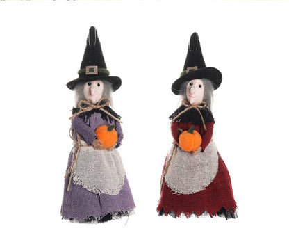 Halloween Witch Broom Ceiling Pendant – Haunted House Hanging Decoration