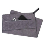 Sports Gym Towel Hooded Invisible Zipper Apron