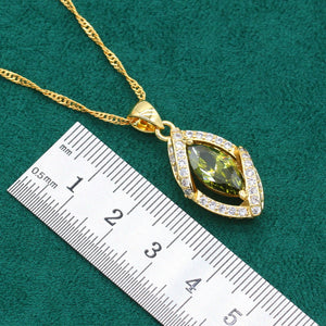 AAA Zircon Jewelry Set – Necklace, Earring & Ring Suit for Women