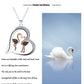 Roségouden Zwaan Hart Ketting | Romantische Liefdeshanger Sieradengeschenk voor Vrouwen