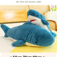 Shark Plush Toy Pillow – Soft Flannel Stuffed Animal Sleeping Cushion for Kids (50cm–90cm)