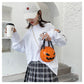Halloween Pumpkin Ball Handbag – Chain Shoulder Bag for Kids & Women