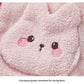 Cute Rabbit Ear Baby Girl Fleece Coat – Toddler Velvet Zip-Up Winter Jacket with Fur Lining | Pink & Purple | Sizes 73–110cm