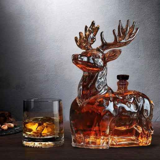 Funny French Bull Whiskey Bottle
