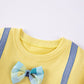 Girls' Cotton Embroidered T-Shirt | Moisture-Wicking Summer Tee