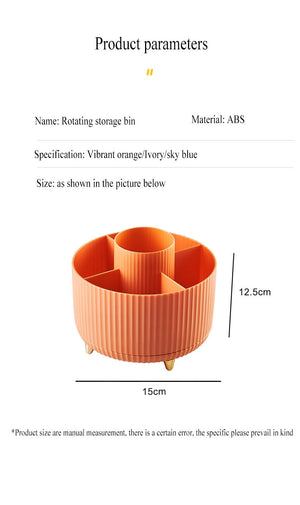 Desktop Swivel Makeup Brush Organizer