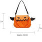 Halloween Pumpkin Contrast Color Pleated Crossbody Bag