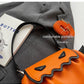 Halloween Pumpkin Contrast Color Pleated Crossbody Bag