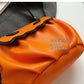 Halloween Pumpkin Contrast Color Pleated Crossbody Bag