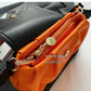 Halloween Pumpkin Contrast Color Pleated Crossbody Bag