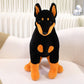 Doberman Pinscher Plush Toy – Soft Cute Stuffed Dog Doll for Kids & Dog Lovers (Small & Large)