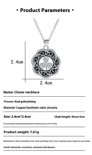 Vintage Clover Necklace – High-Grade European Fashion Jewelry for Women