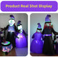 Halloween Inflatable Witch Decoration – Glowing Horror Outdoor Yard Prop