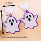 Halloween Acrylic Earrings – Colorful Spooky Fashion Jewelry | 12 Designs