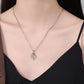 Rose Flower Love Necklace | 5 Colors | Romantic Floral Heart Pendant Jewelry Gift for Women
