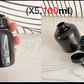 BPA-Free Keychain Protein Powder Bottle | 100ml PP | Built-In Funnel Base | Carabiner Clip | Pre-Load & Pour | 1–5 Pack | Black