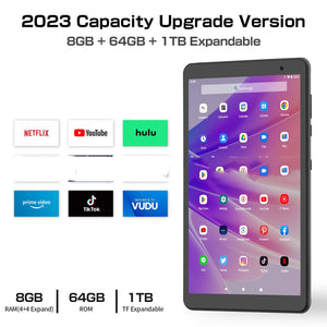 8-Inch Octa-Core Android 13 Tablet – 64GB, IPS Screen, Bluetooth & GPS