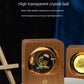 3D Laser Engraved Crystal Ball Night Light – Dimmable USB LED Lamp with Wood Base | Bedroom Decor & Unique Gift
