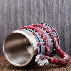 Chinese-Style Resin Tea Cup with Stainless Steel Liner – 501–600ml (~17–20oz) Artisan Drinkware
