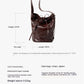 Bucket Bag Fashion Special-interest Hand Grip Pattern Leather One-shoulder Crossbody Tote