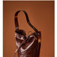 Bucket Bag Fashion Special-interest Hand Grip Pattern Leather One-shoulder Crossbody Tote
