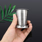 Collapsible Stainless Steel Travel Cup | Portable Folding Water Cup 150ml & 250ml