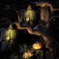 Halloween Glowing Skull Hanging Ghost – LED Outdoor Courtyard Decoration Prop