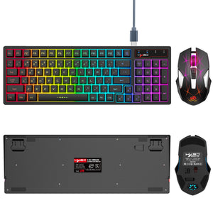 L99 Wireless RGB Keyboard & Mouse Combo | 96-Key 2.4G, USB-C Rechargeable