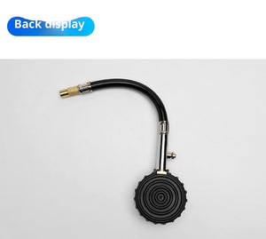Mechanical Tire Pressure Gauge PCT-6231 | 0–100 PSI Dual Scale | Flexible Hose | Vent/Reset Valve | Brass Connector | Universal Fit | Black