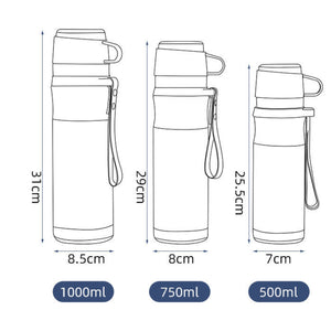 316 Stainless Steel Thermos Cup – Modern Insulated Tumbler | 500ml (17oz), 750ml (25oz) & 1000ml (34oz)