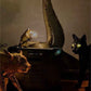 Creative Nordic Resin Mouse Table Lamp Desk LED Night Lights Small Mini Rat Desk Lamps