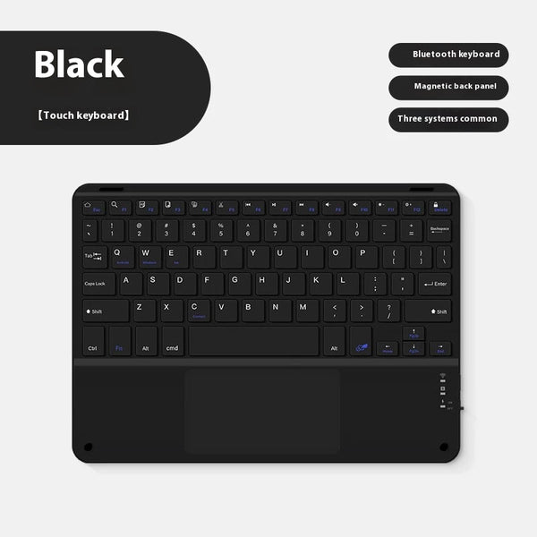 Bluetooth Keyboard With Touch For Mobile Phone Tablet Wireless Rechargeable