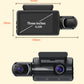 3-Channel HD Dash Cam with 32GB Card | Front, Interior & Rear | 3-Inch Screen | Night Vision | Loop Recording | Parking Monitor