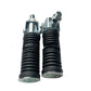 Motorcycle Rear Footrest Pegs – Pair | Ø10mm Bolt-On | Ribbed Rubber Grip | Zinc-Plated Steel Bracket | Fits Harley Honda Suzuki