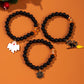 Halloween Pumpkin & Ghost Bracelet – Matching Twin Bracelet Set | Glass Pendant Jewelry