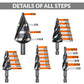 Four-spiral Groove Stepped Drill Bit Set