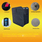 Foldable Car Trash Can – Hanging Oxford Garbage Bin | Waterproof Liner | Snap-Lock Bag Holder | Standard & Side Pocket | Small & Large | Black