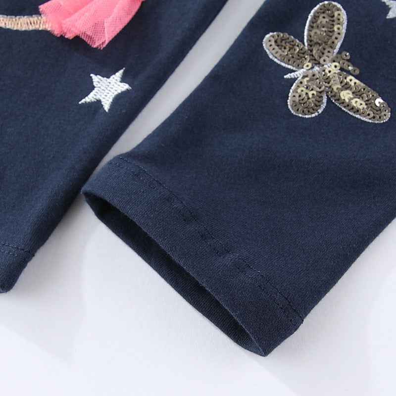 Versatile Slim-fit Outerwear-ready Princess-style Long Pants