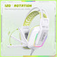 X13 LED Gaming Headset – Wired Over-Ear Headphones with Mic, 50mm Drivers & Braided Cable (3 Colors)