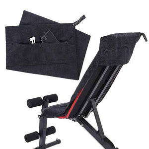 Sports Gym Towel Hooded Invisible Zipper Apron