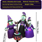 Halloween Inflatable Witch Decoration – Glowing Horror Outdoor Yard Prop
