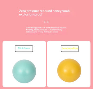 Anti-Burst PVC Yoga Ball – 25cm Balance & Fitness Gymnastics Ball for Exercise, Massage & Dance | Safe for Kids & Pregnant Women