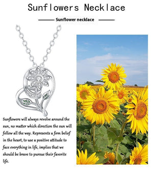 Sunflower Clavicle Chain Necklace – Simple Elegant Jewelry for Women