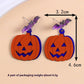Halloween Acrylic Earrings – Colorful Spooky Fashion Jewelry | 12 Designs