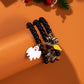 Halloween Pumpkin & Ghost Bracelet – Matching Twin Bracelet Set | Glass Pendant Jewelry