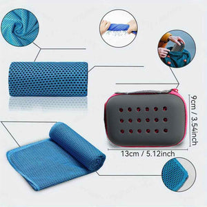 Cooling Sports Towel  Quick-Dry, Sweat Absorbing, Ice Cold Fabric For Outdoor Fitness, Yoga, And Gym Workouts